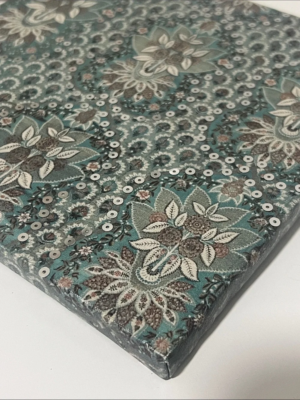 Teal Pattern Wall Art Canvas